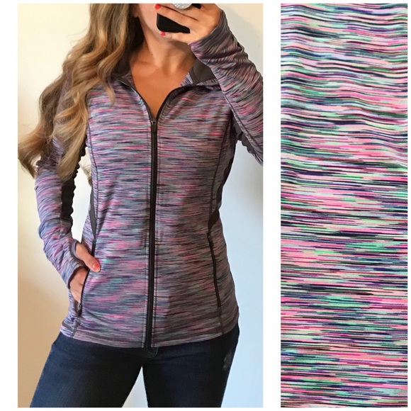 ideology zip jacket space dye